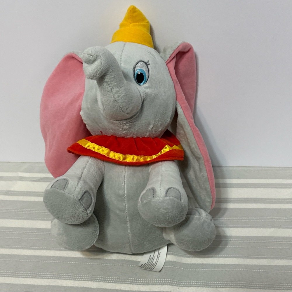 Disney Gray and Pink Elephant Plush Toy